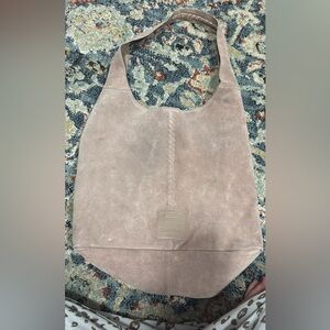Haute Hippie Genuine Suede Tote Bag in Taupe -